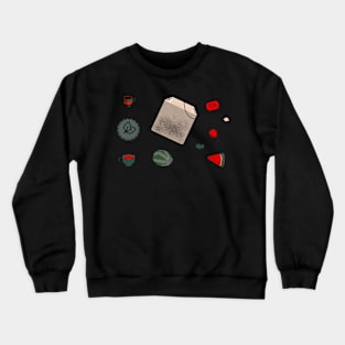 Watermelon Tea Aesthetic Sheet Crewneck Sweatshirt